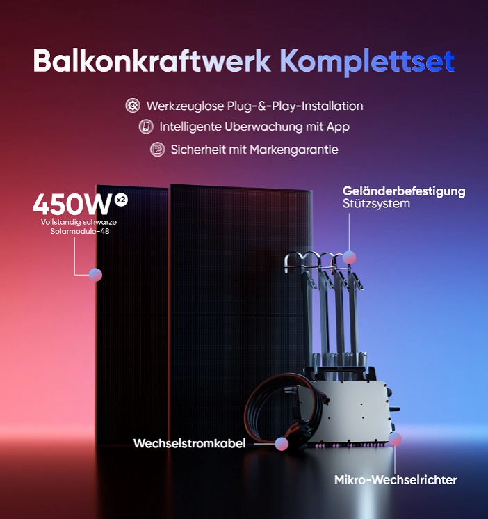 SKYWORTH 900W Balkonkraftwerk
